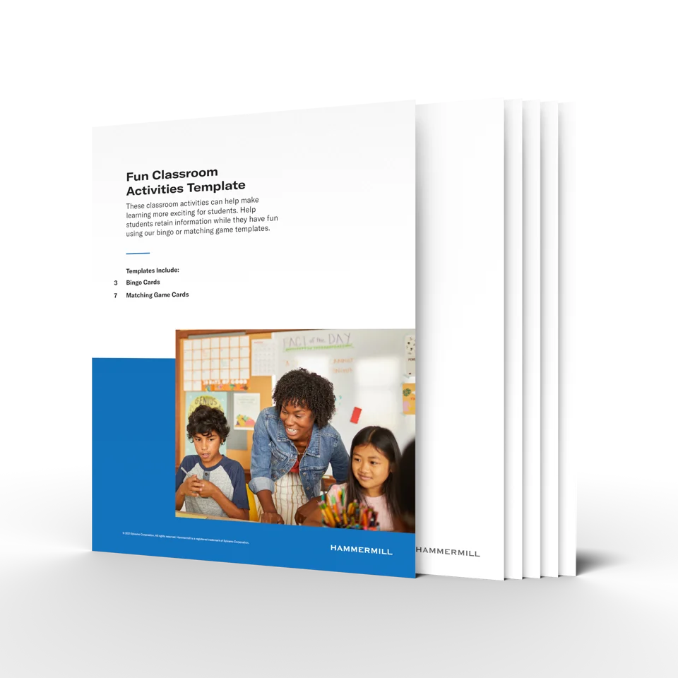 Classroom activities template