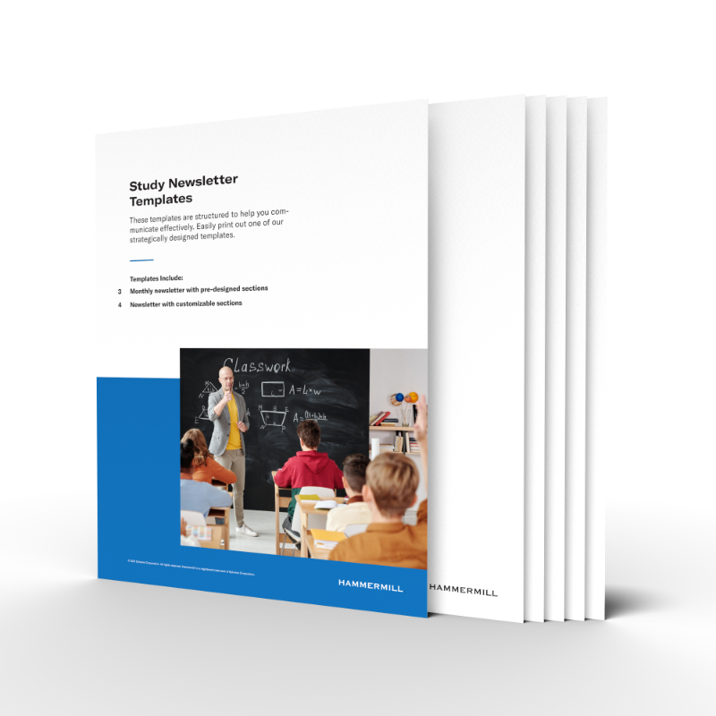 Study Newsletter template