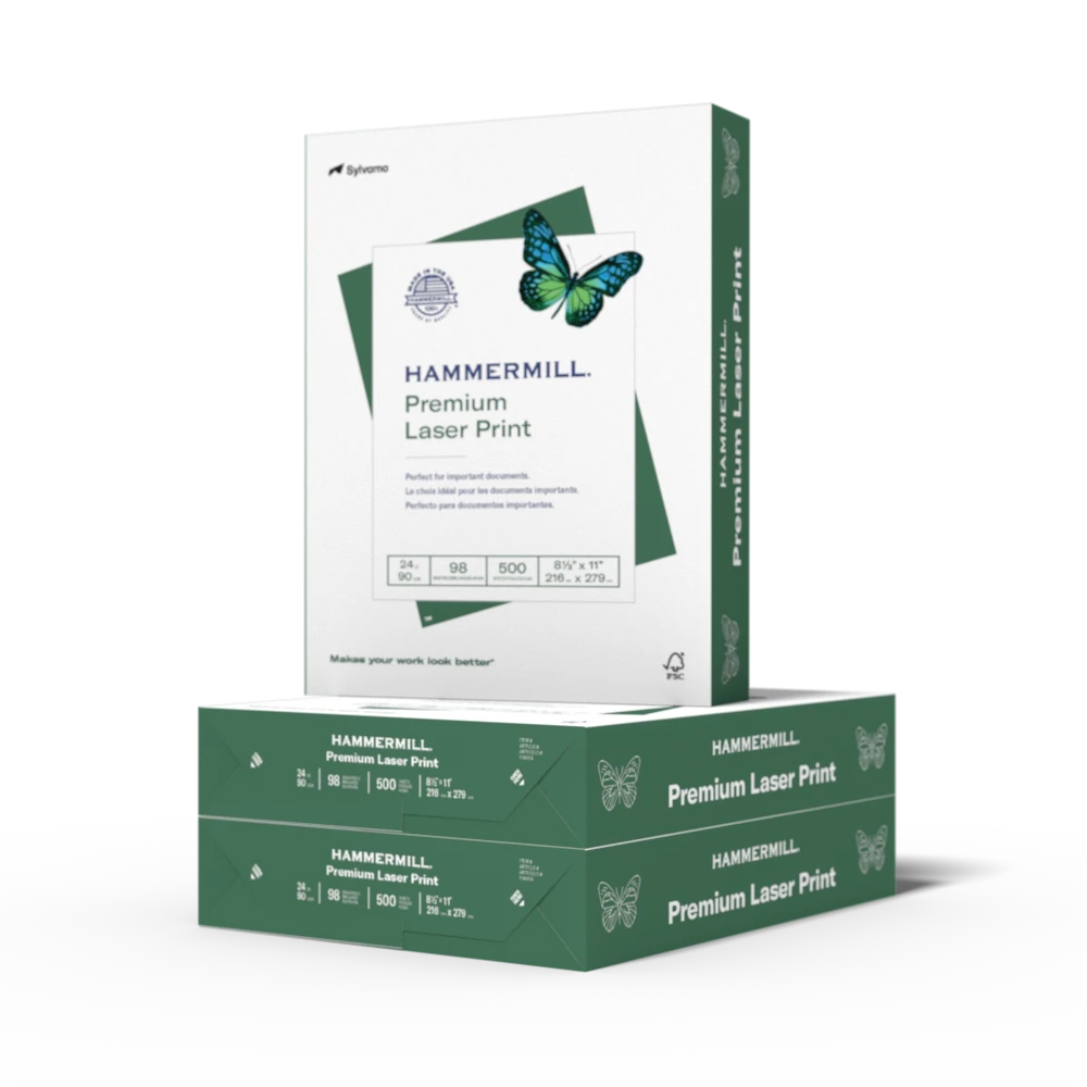 Premium Laser Print reams stack