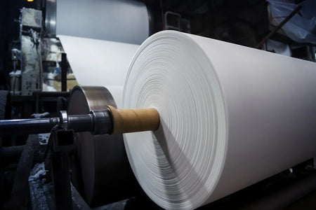 roll of paper on a press