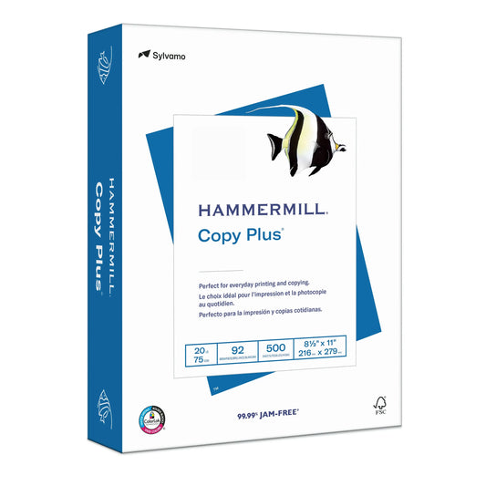 Copy Plus Printer Paper, 20lb, 92 Bright - WTB