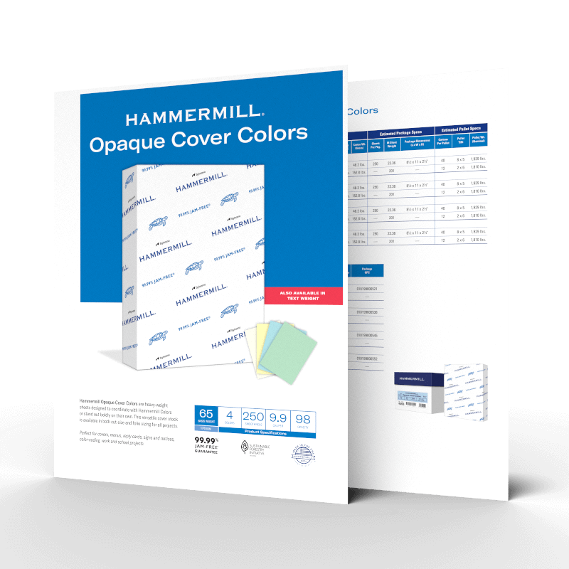 Opaque Cover Colors sell sheet