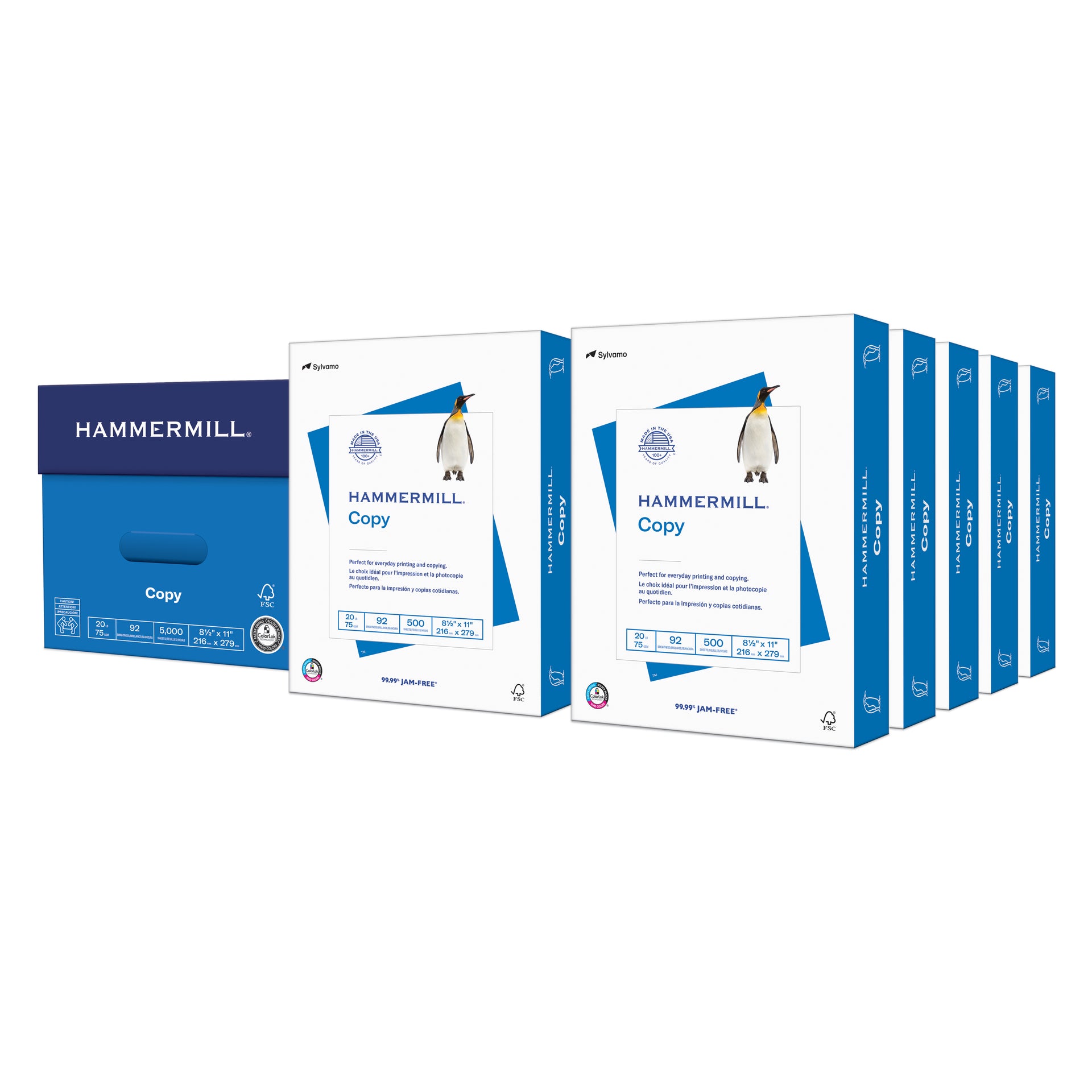 Hammermill Copy Paper, 20lb, 92 Bright