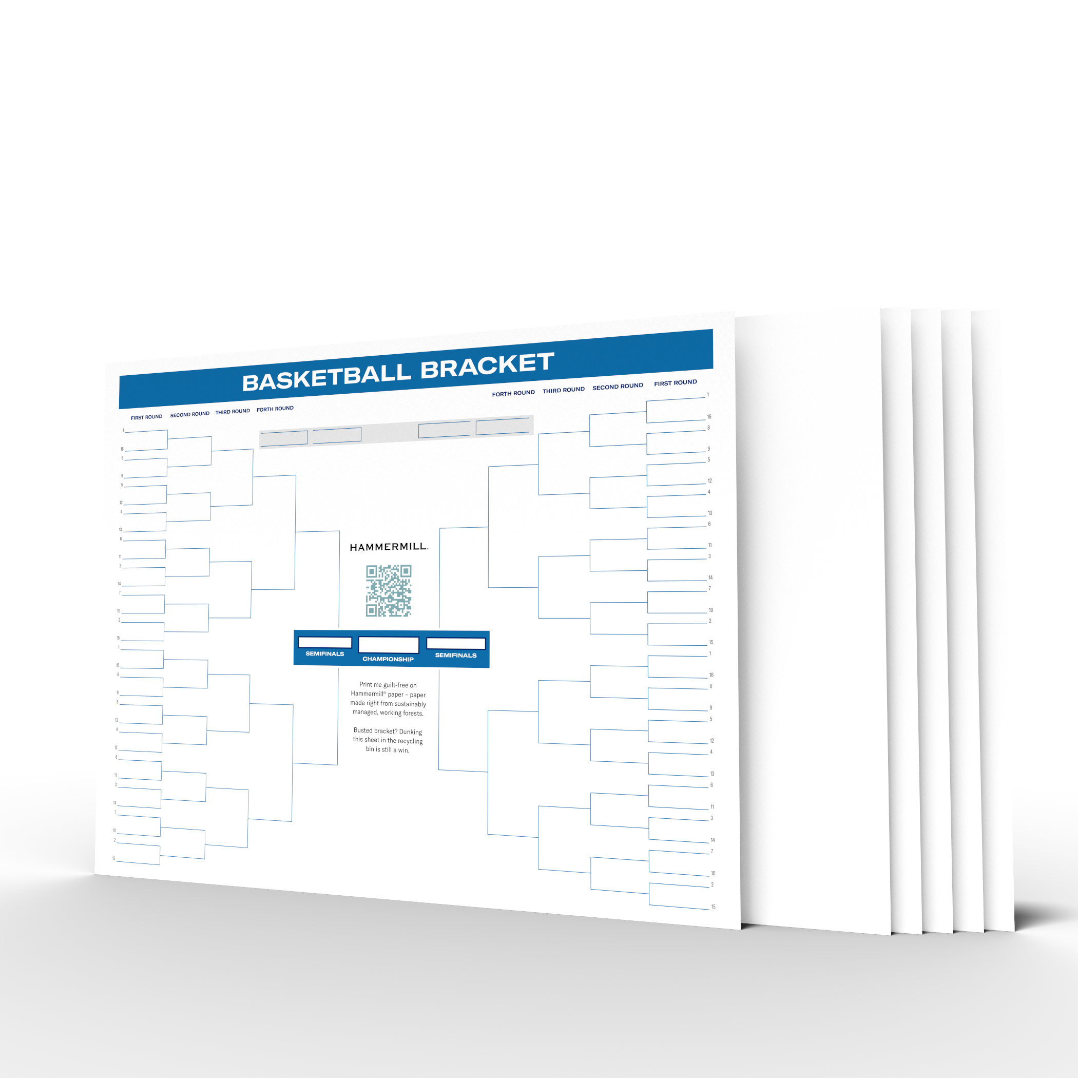 Tournament bracket template