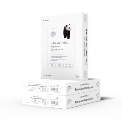 Hammermill Premium 110 Lb. Cardstock Paper 8.5 X 11 White 200 Sheets/ream  (168380r) : Target